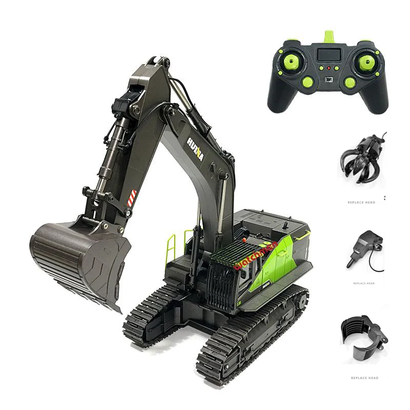 1/14 Huina 1593 Rc ショベルトラック合金 22CH 2.4Ghz リモート