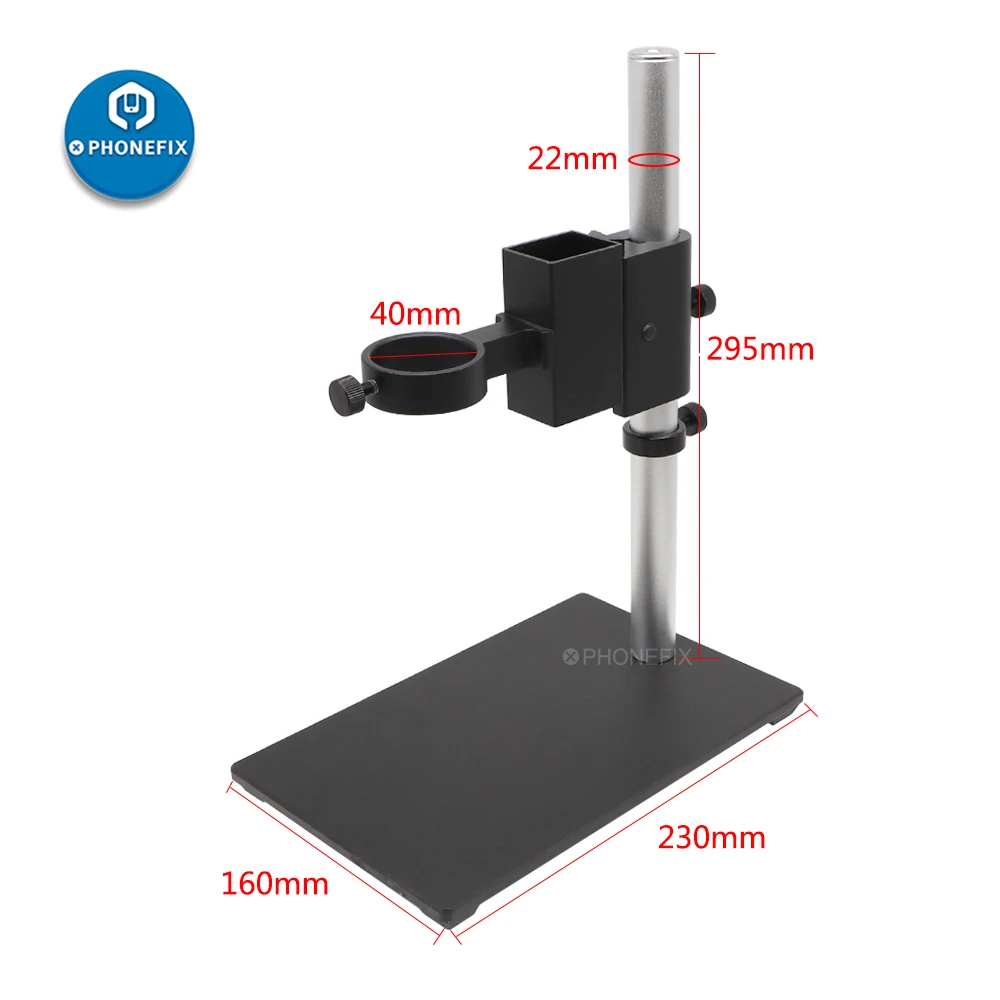 Metal Stand Bracket Holder Universal Microscope Bracket USB Digital Electronic Microscopio Table 40mm Diameter Adjustable