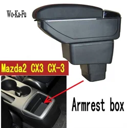 For Mazda Skyactiv Version CX3 CX-3 Armrest Box Arm Elbow Rest Center Console Storage with Phone Charging USB Interface