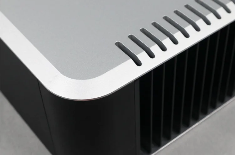RD09 Telaio amplificatore completamente in alluminio/chassis preamplificatore/chassis DAC con dissipatore di calore su entrambi i lati