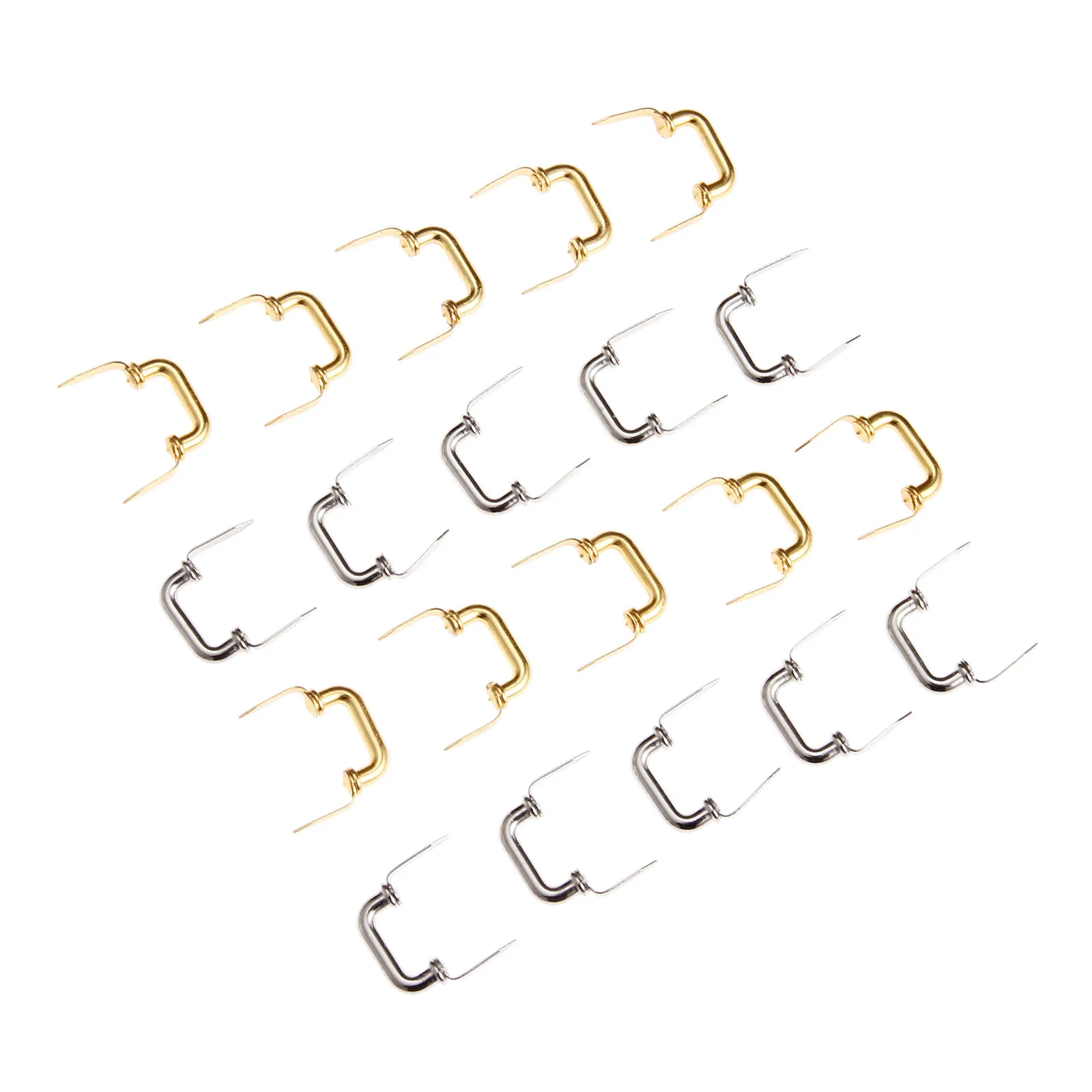 10 Pcs 20x10mm Mini Handles Inline Pulls Gold/Silver Knobs With Foot Zinc Alloy Vintage Wooden Gift Box Jewelry Case Decor