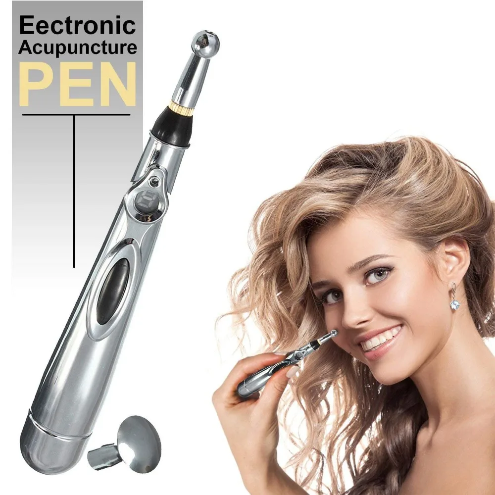 Electric Acupuncture Pen Body Back neck Massager Meridian Energy Pen Relief Pain Magnet Therapy Heal Massage Pen Health Care