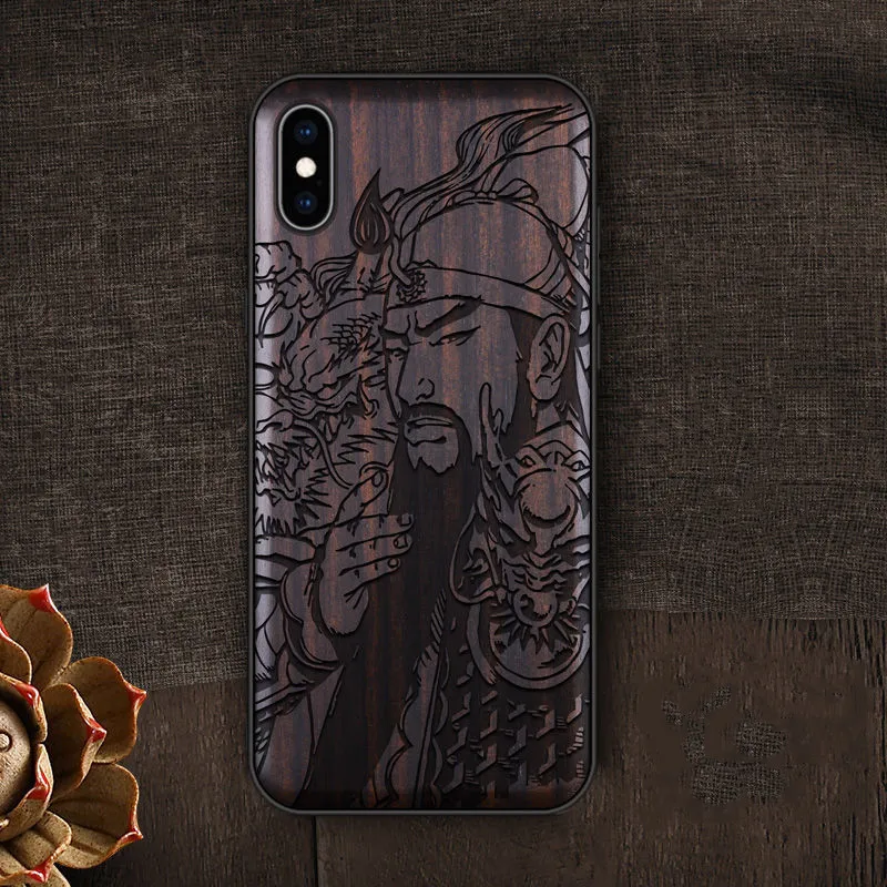 Shockproof Real Wood Case For iPhone 12 12 Pro Max Case Luxury TPU Frame Black Wooden Cover For iPhone 11 12 Xs Max Xr Xs Coques