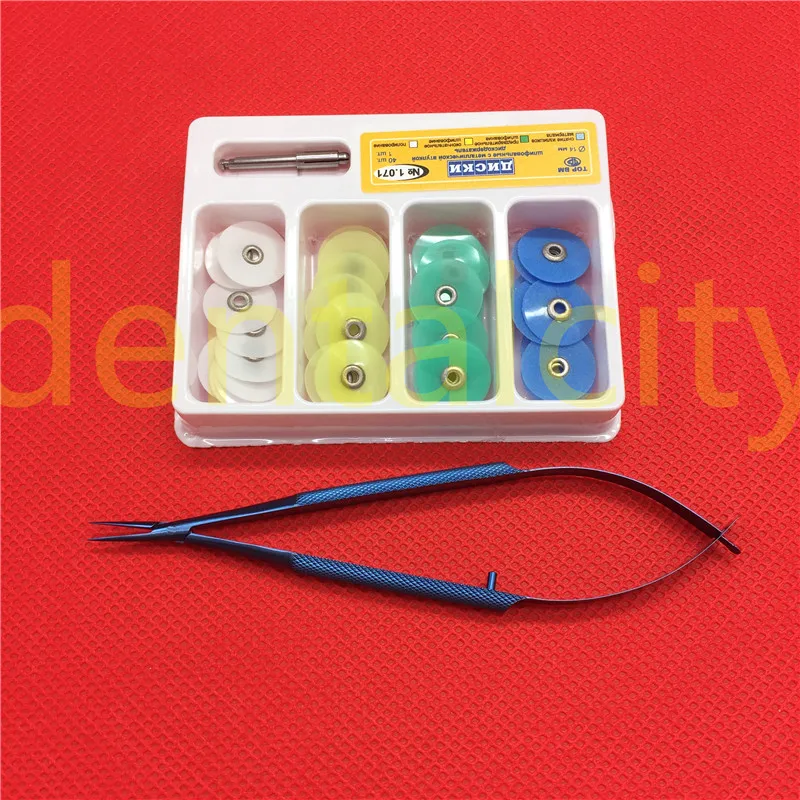 Dental Finishing And Polishing Discs Polishing Strips Mandrel Set Dental Supplies Resin Filling Material Needle holder