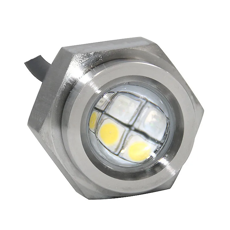 Imagem -03 - Luzes Led Dreno de Barco Plug Led Subaquático Cor Dupla Ss316 8w Npt Thread Ip68 Bicolor Cor Dupla 1215v Apto para Yacht Caiaque Esquife Barco