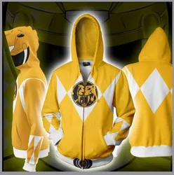 Mighty Morphin 3d digital printing Hoodie Jacket Men/Women/Kids Cosplay Costume Party Sportswear Oversize Jacket Zipper Hoodies