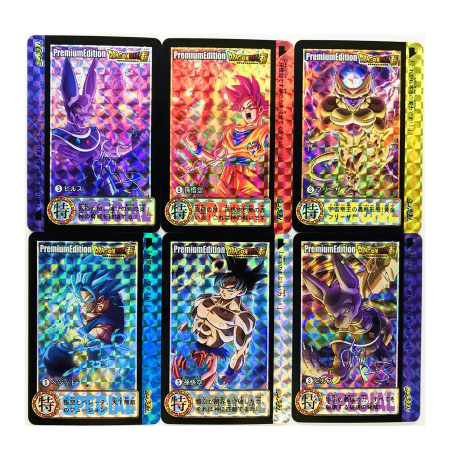 9pcs/set Super Saiyan Dragon Ball Z Signature Heroes Battle Card Ultra Instinct Goku Vegeta Game Collection Cards