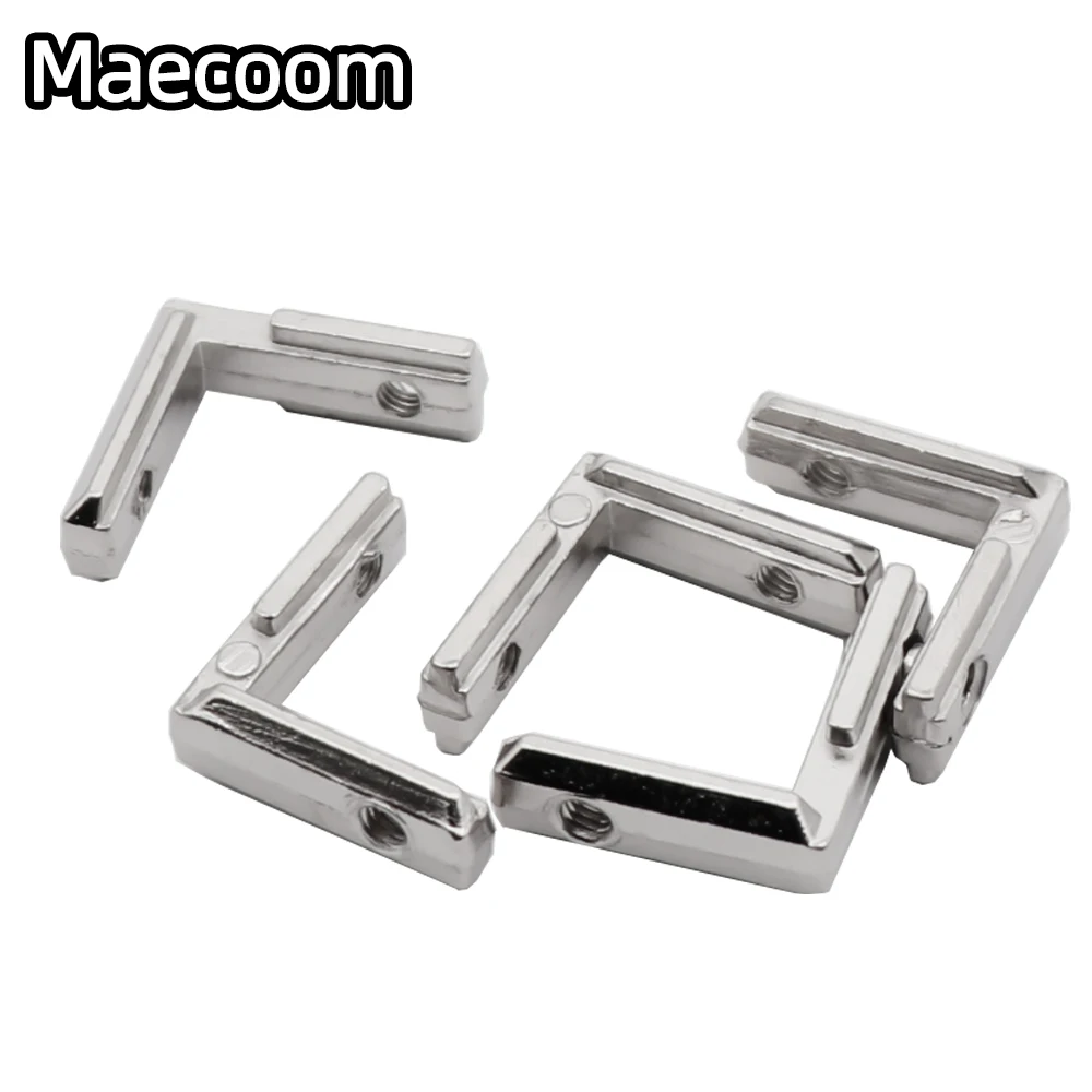 20pcs/lot T Slot L Shape Type 90 Degree 2020 EU Aluminum Profile Accessories Inside Corner Connector Bracket With M4 Screw