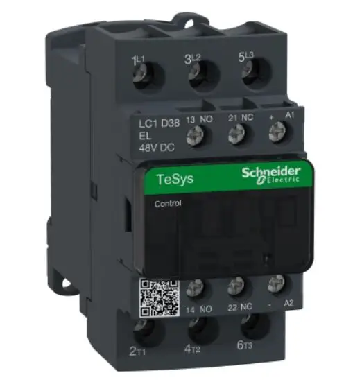 The elevator LC1D38EL TeSys Deca contactor - 3P(3 NO) - AC-3 - = 440 V 38 A - 48 V DC low cons coil