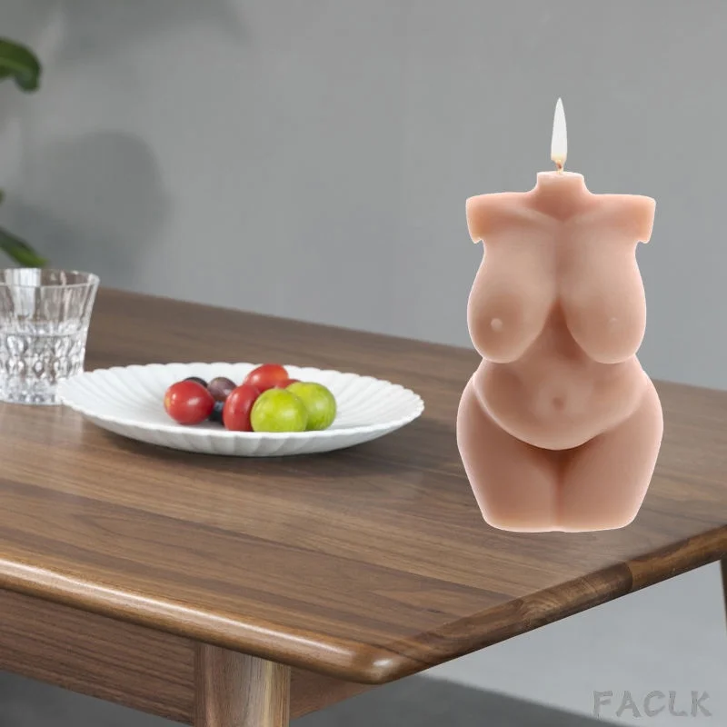 

Ins naked art body candle modern home decor scented candles women's figure creative decorative fat woman body aromatic candles