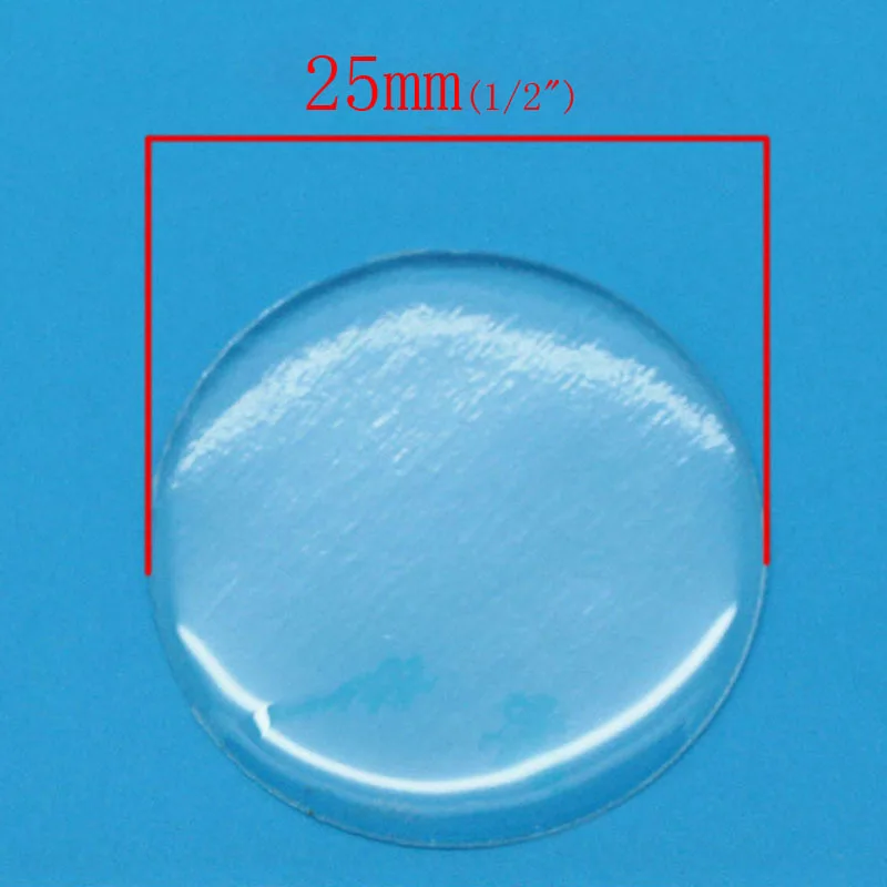 DoreenBeads Retail 25mm Fashion Clear Round Epoxy Domes Resin Stickers For Diy Jewelry Handcraft Making Findings