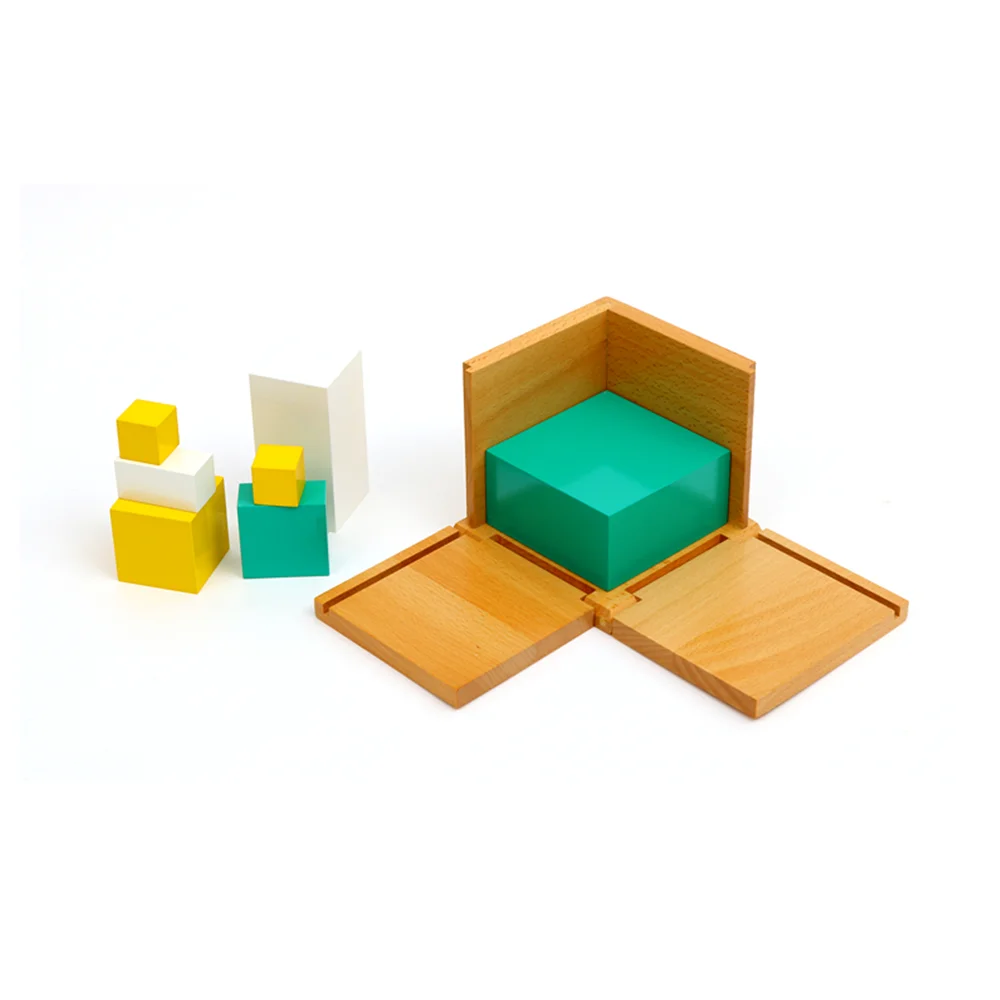 Montessori Power of 2 Cube Mathematic Educational Equipment for Primary Elementary Kids Multiplication Learning Resources