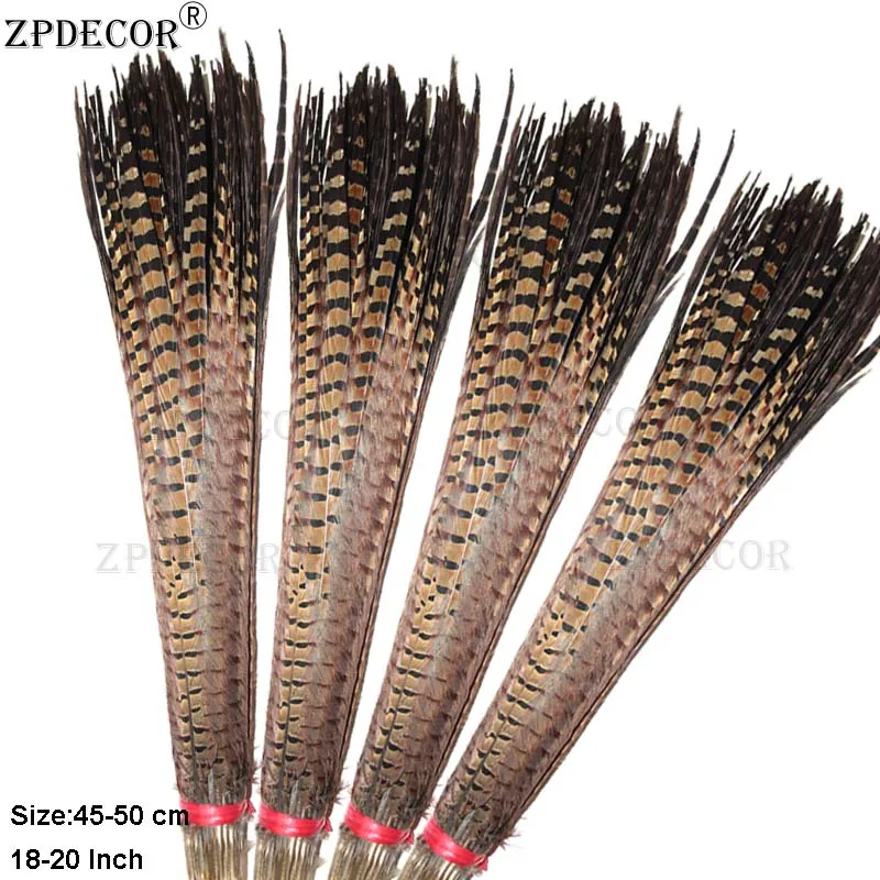 Factory Direct Sale 45-50CM 18-20 Inch Ringneck Pheasant Tail feathers Dyed Plumas