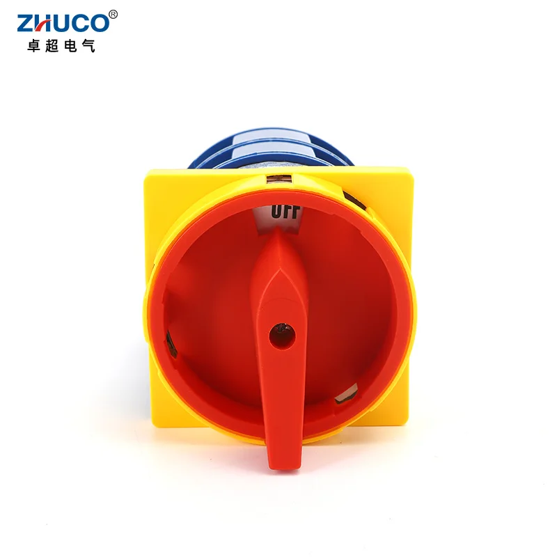 

ZHUCO SZW26-160A 2GS 2 Positions 2 Poles 88X88mm Panel Universal Selection Changeover Power Padlock Cut-off Knob Cam Switch