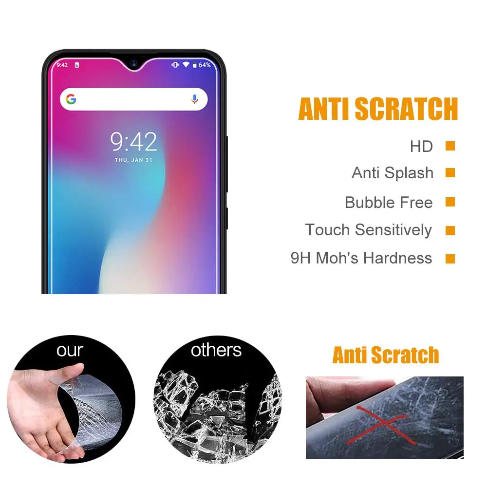 Tempered For Oukitel Y4800 Premium 9H 2.5D Explosion-Proof Phone Screen Protector Film  Oukitel Y4800 Mobile Phone Clear