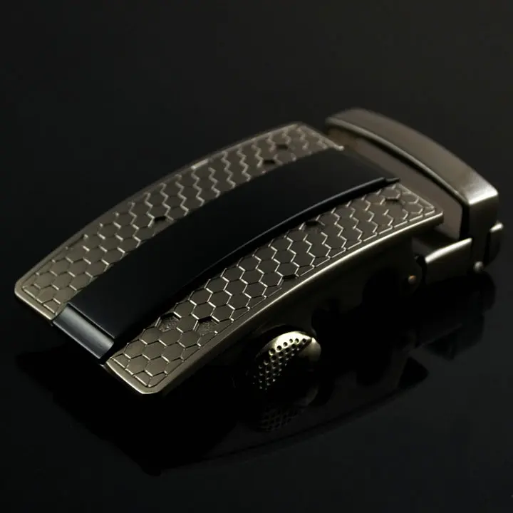 Nieuwe Echte Mannen Riem Hoofd, Riem Gesp, leisure Riem Hoofd Zakelijke Accessoires Automatische Gesp Breedte 3.5Cm Riemen LY125-0352