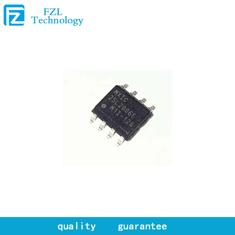 50pcs Mx25l2006em1i Nor Flash Serial 3V/3.3V 2M-Bit 2M/1M X 1/2-Bit 8Ns 8-Pin Sop Ic Chip Mx25l2006em1i-12G