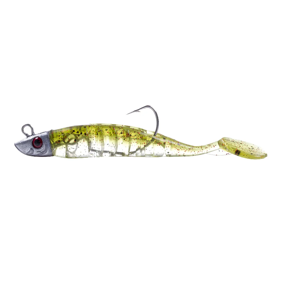 HENGJIA Jigging-Kopf, weicher Silikon-Köder, Wobbler, 9 cm, 15 g, 11 cm, 25 g, Meeresangeln, weiche Köder, Swimbait, Peche für Bass, Hecht, Leurre – Detail 7