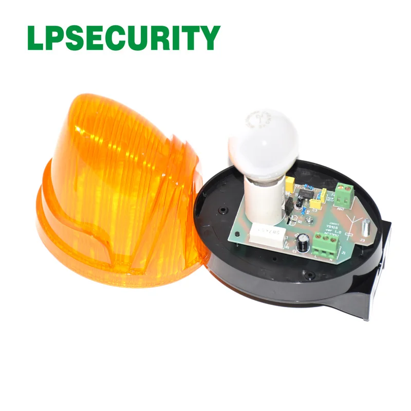 220VAC garage sliding swing gate motor flashing lamp bulb blinker safety alarm light strobe lamp(no sound)