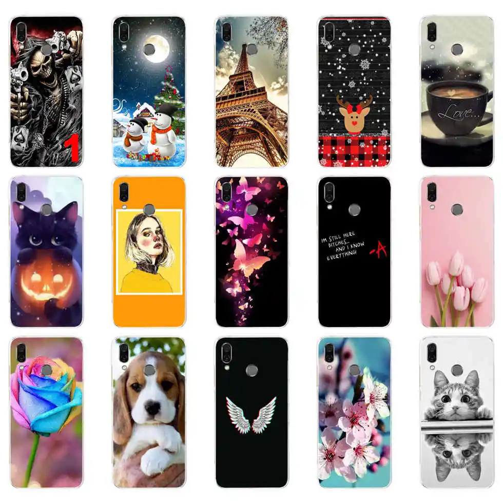 For Huawei P Smart Z Case Cover Soft Silicone Phone Case  For Huawei P Smart Z STK-LX1 PSmartZ Case Back Cover