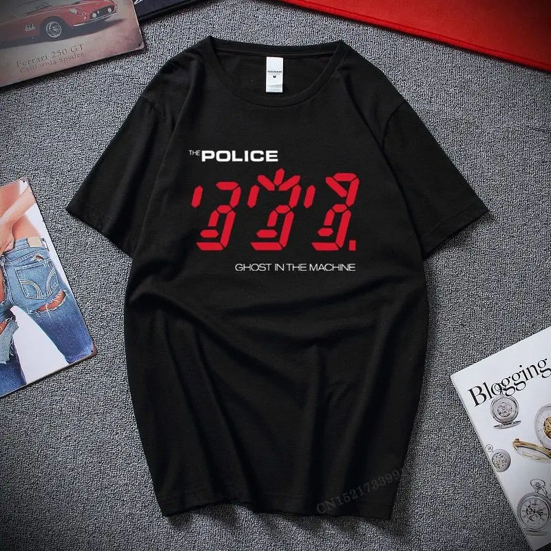 The Police Ghost In The Machine T Shirt Mens Licensed Rock N Roll Tee Top Fashion Camiseta Masculina Premium Cotton T-Shirts