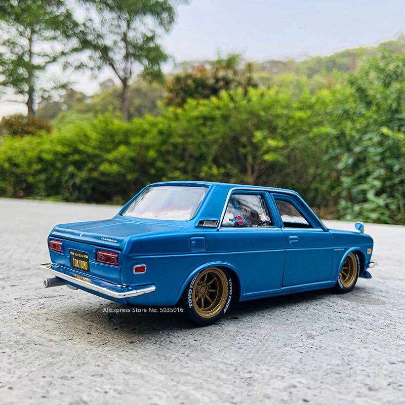 Maisto 1:24 Tokyo MOD Nissan 1971 DATSUN 510 alloy car model handicraft decoration collection toy tool gift die-casting