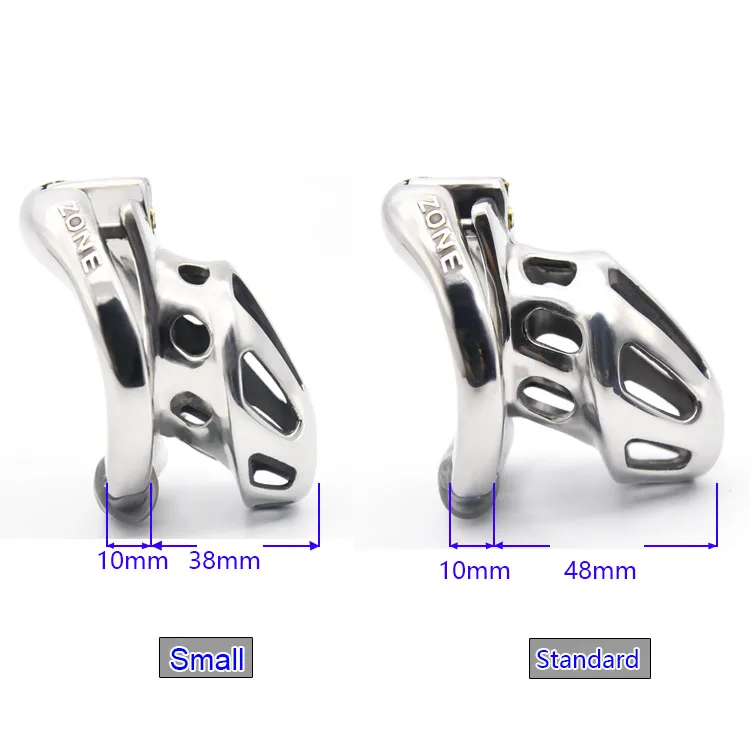 CHASTE BIRD KIDDING ZONE 2020 New Metal Openable Ring Design Male Chastity Device Penis Ring Vent Hole Cock Cage Sex Toys