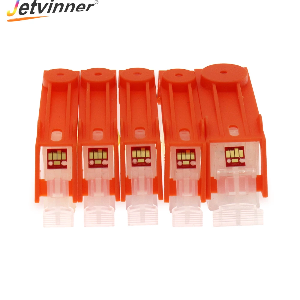 Jetvinner PGI-525 CLI-526 Refillable Ink Cartridges For Canon PIXMA MG6150 MG5250 MG8150 MG8250 IP4850 Printers With ARC Chips