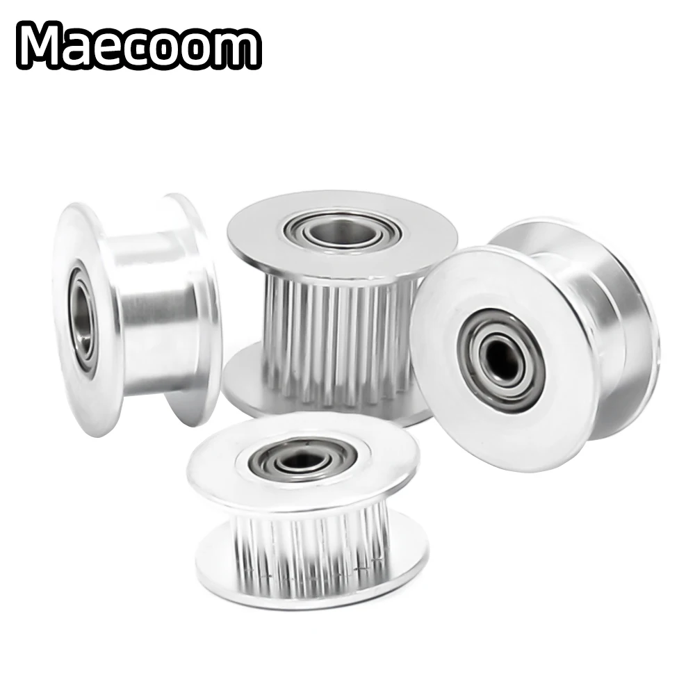 2Pcs GT2 Rondsel Timing Katrol 16/20 Tand Wiel Boring 3/5Mm Aluminium Gear Tanden Breedte 6/10Mm 3D Printers Onderdelen Voor Ender3v2 Onderdelen