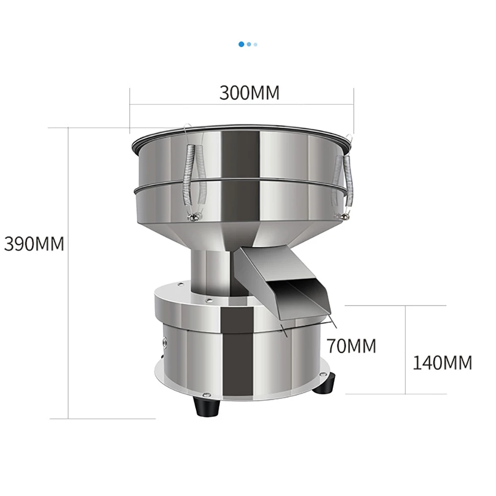 Electric Vibrating เครื่อง Sieving ผง Screening 304สแตนเลส Lab ตะแกรง Shaker หน้าจอสั่น1350N/MIN