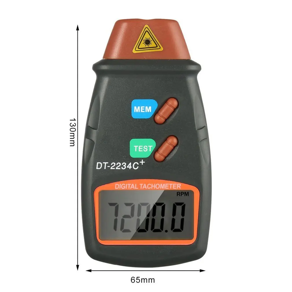 Hot Handheld LCD Digital Laser Photo Tachometer Non Contact RPM Tach Digital Laser Tachometer Speedometer Speed Gauge Engine