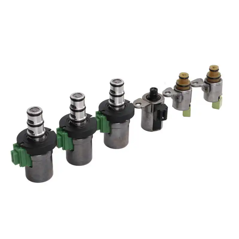 Car 6pcs Transmission Shift Solenoid Set 4F27E 48420K-R ABS Metal Replacement for  2 3 5 6 CX-7 MPV Automatic Transmission