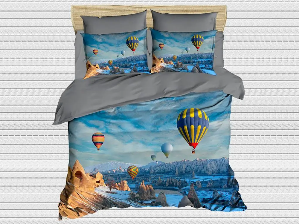 Best Class Digital Printed 3d Single Personality Duvet cover set Balloon