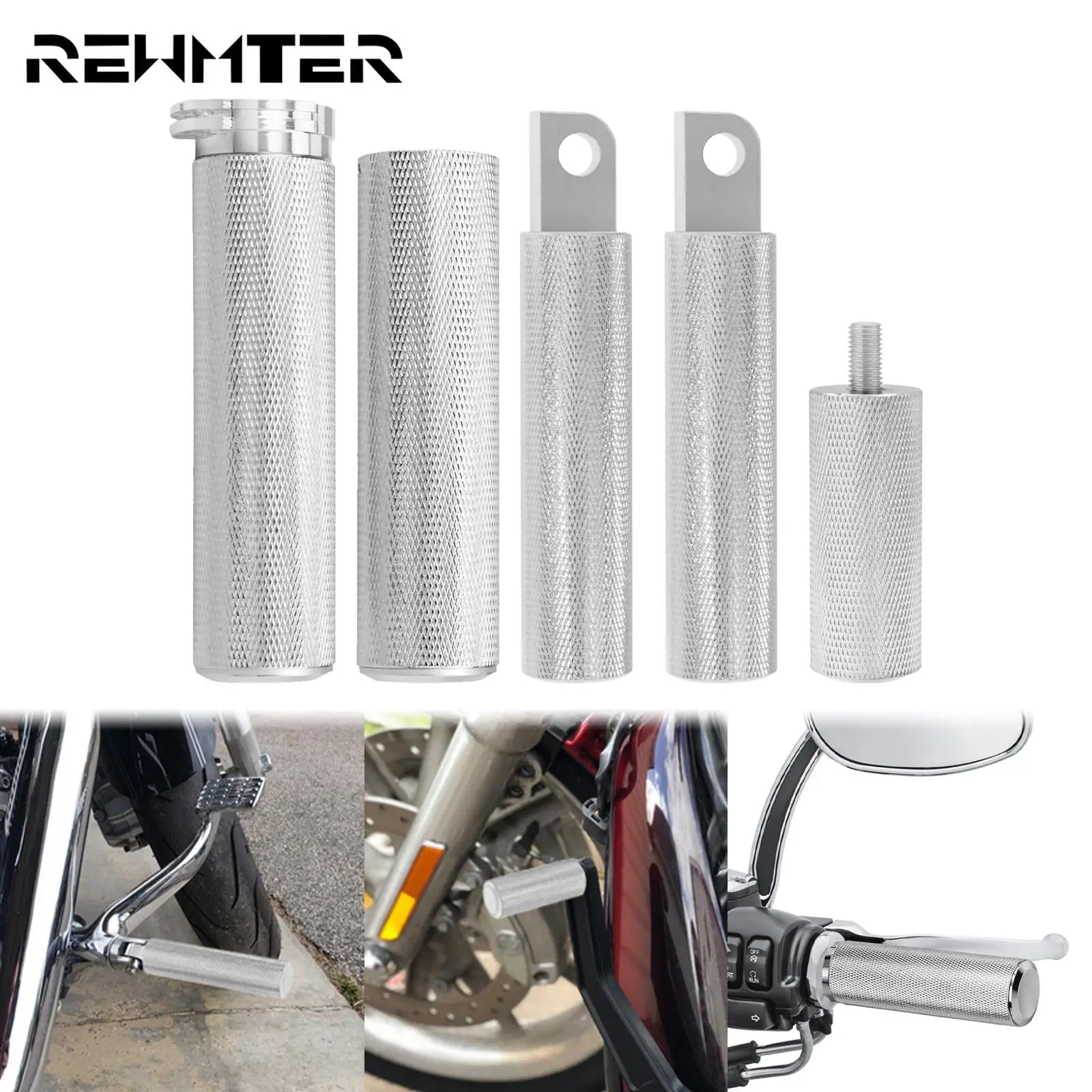 

Motorcycle 1'' Handle Bar Hand Grips Footpegs Footrest Shifter Peg For Harley Touring Dyna Softail Sportster XR XL883 Road Glide