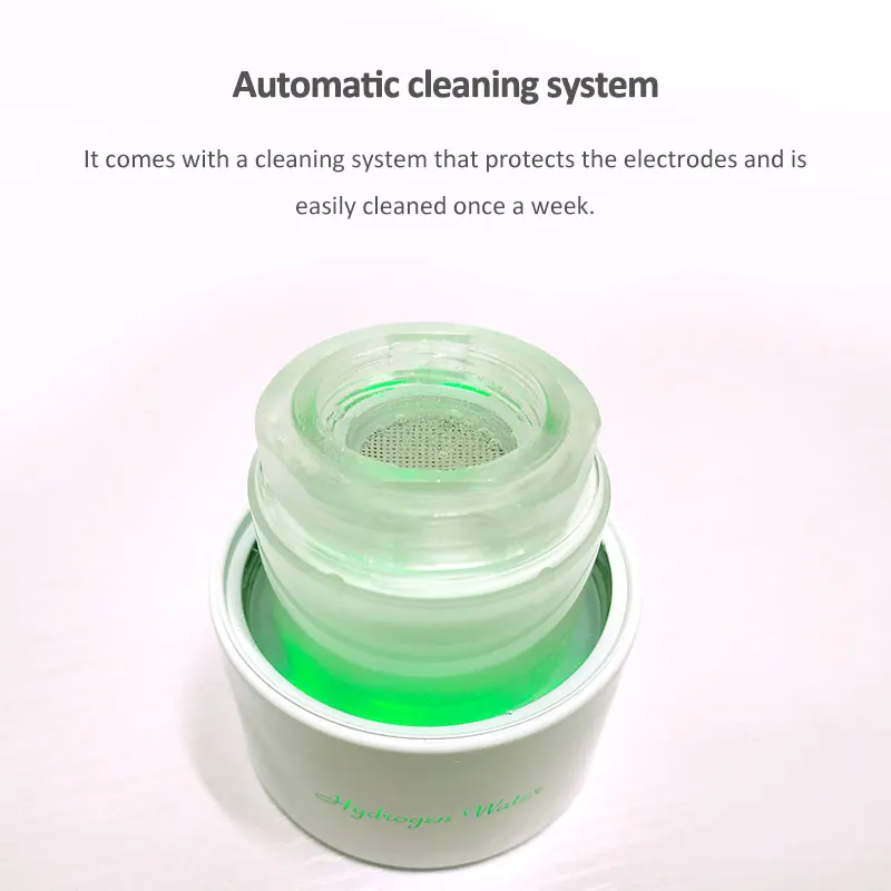 زجاجة مياه هيدروجين زجاجية من بلوفيدا وبطارية كبيرة 3000 مللي أمبير SPE & PEM مولد مياه هيدروجين زجاجي عالي التركيز