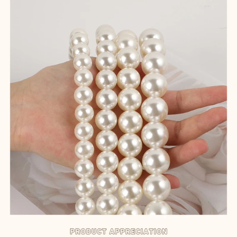 Handmade Pearl Chain Bag with DIY Messenger Lady Bag Accessories Steel Wire Beaded Bag Chain Handbag Hand Crossbodypearl Chain