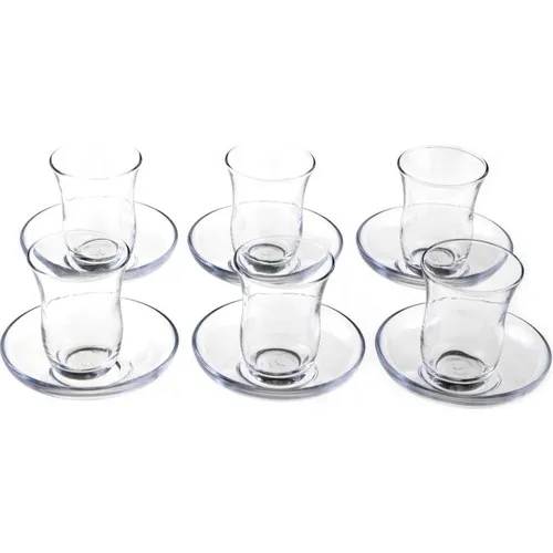 Pasabahce Tea Set 97788 6 Cup 6 Plate