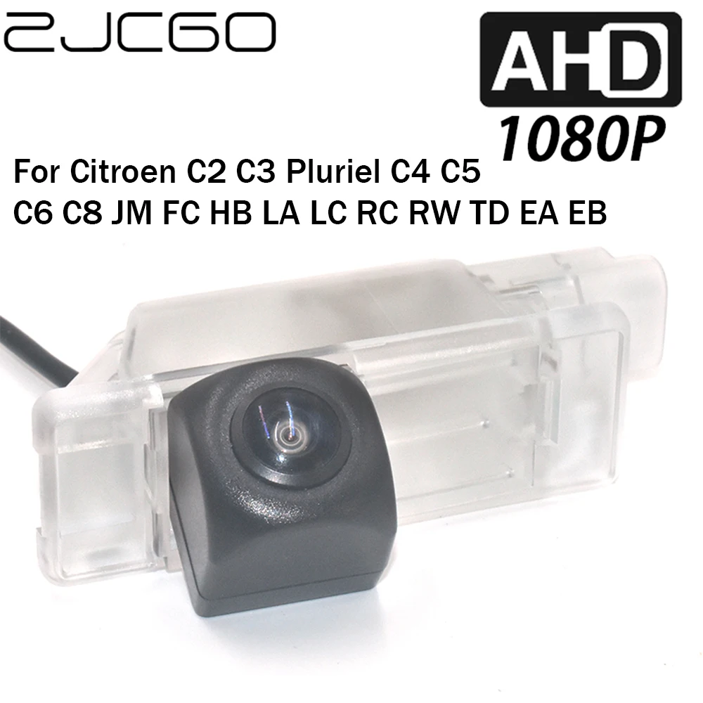 

ZJCGO Car Rear View Reverse Backup Parking AHD 1080P Camera for Citroen C2 C3 Pluriel C4 C5 C6 C8 JM FC HB LA LC RC RW TD EA EB