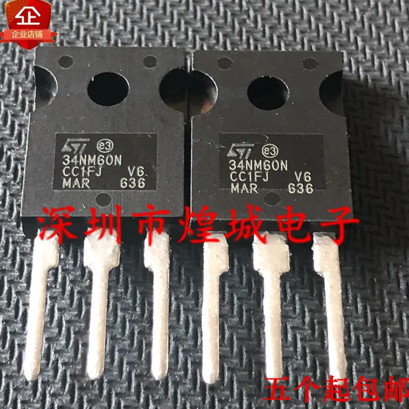 

10PCS/Lot 34NM60N STW34NM60N TO-247 600V 29A