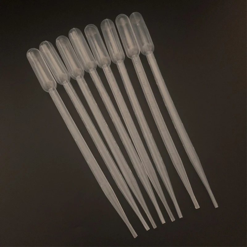 100pcs/pack 5ml Pasteur Pipette Einweg Sicher Kunststoff Pipette Absolvierte Transfer Pipetten für Labor Experiment Liefert