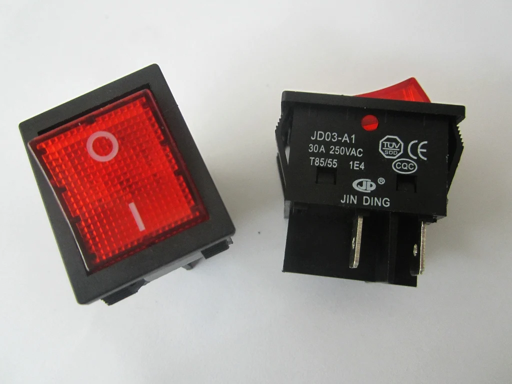 Soldador DC de alta potencia, interruptor basculante, cuatro esquinas, 250V, 30A, certificación CE