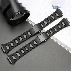 16mm High Quality Bracelet Plastic Watchband For Casio G-shock DW-6900/DW9600/DW5600/GW-M5610 Men Black Watch Strap Band  Parts