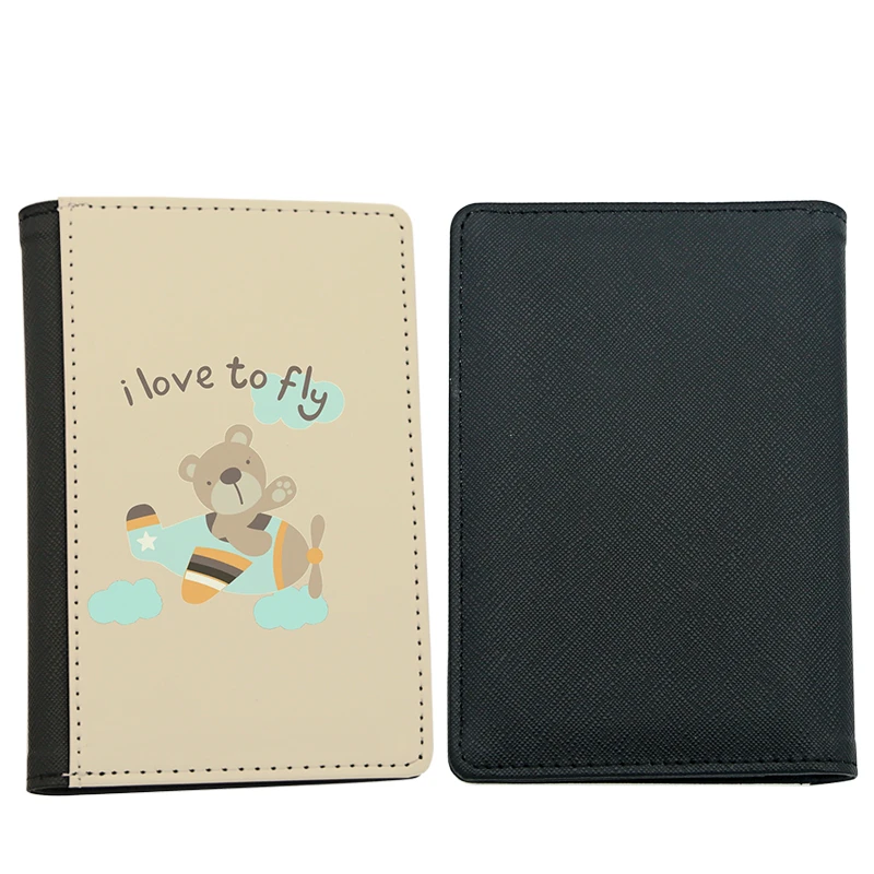 

6pcs/lot Blank Sublimation Leather Passport Cover Hot transfer Printing passport Case Blank consumables DIY