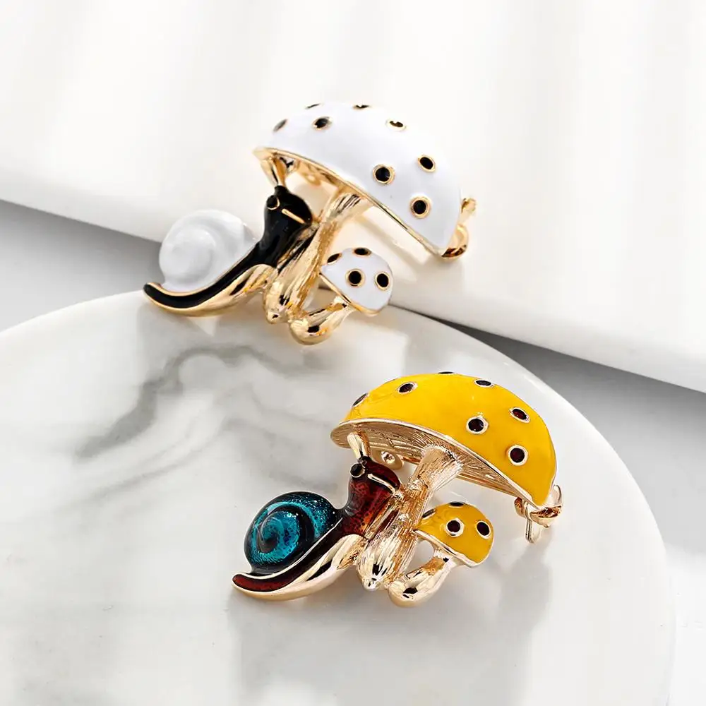 3pcs/lot Delicate mushroom vegetables  Enamel Brooches  Women Men's Weddings plant cartoon Brooch Pins best Christmas gift