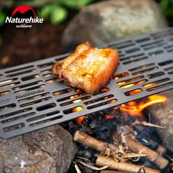 Naturehike-Titanium Grill Net, Charcoal Barbecue Plate, Outdoor BBQ, Camping, Hiking