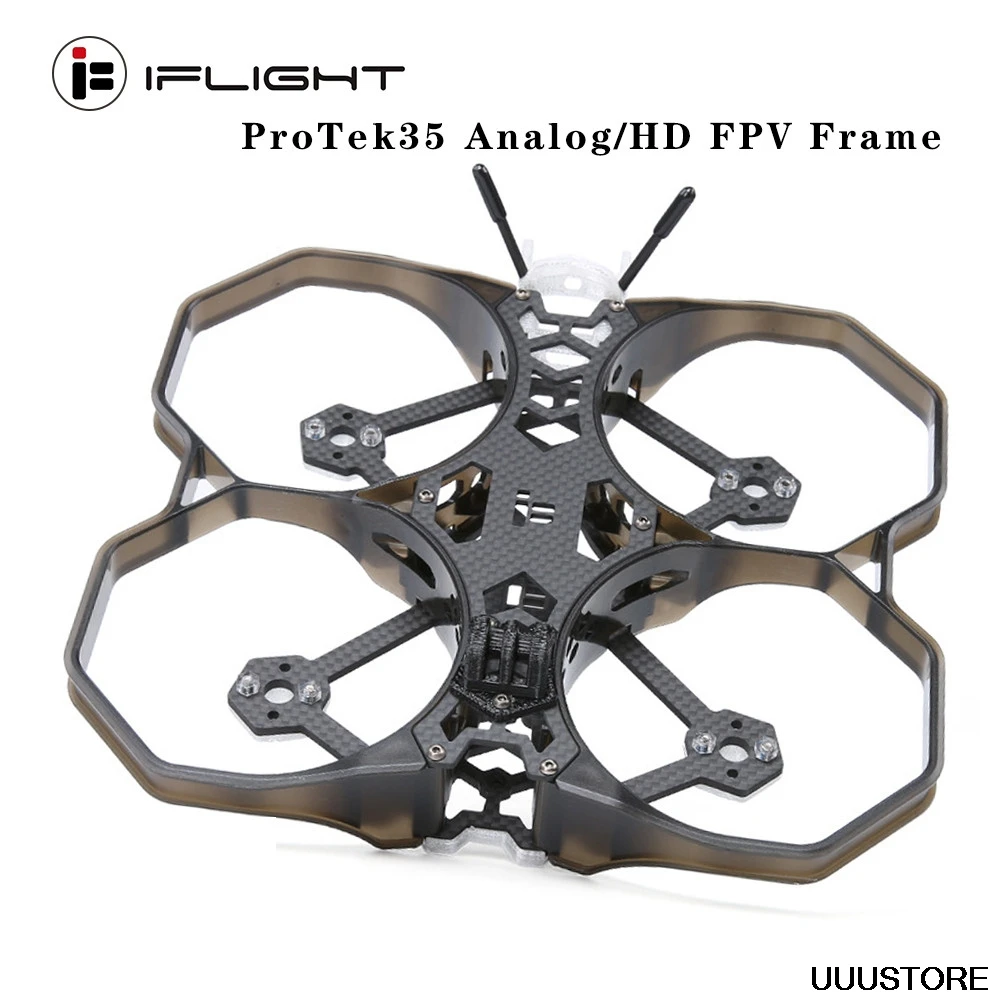 

iFlight Protek35 HD Spare Part New 151mm Wheelbase 3.5 Inch CineWhoop Frame Kit 12x12mm Hole Support DJI Air Unit for RC Drone