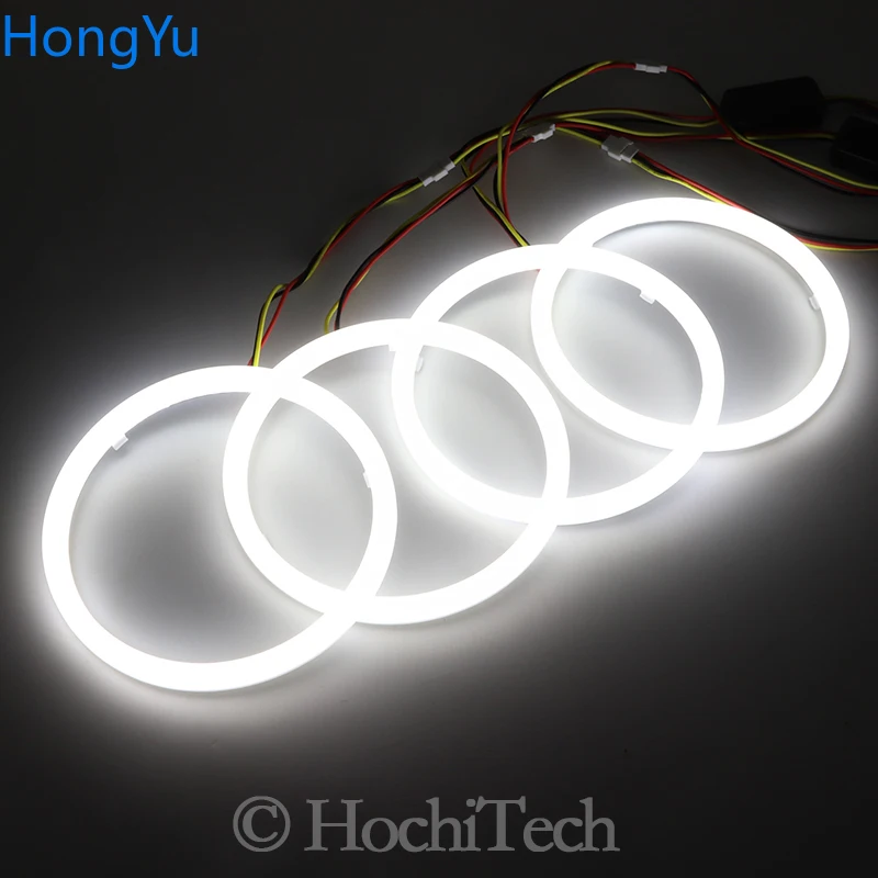 for Lada Vaz 2106 1976 1997 1998 1999 2000 2001 Cotton Switchback LED Dual Color Angel Eye White Amber turn signal light