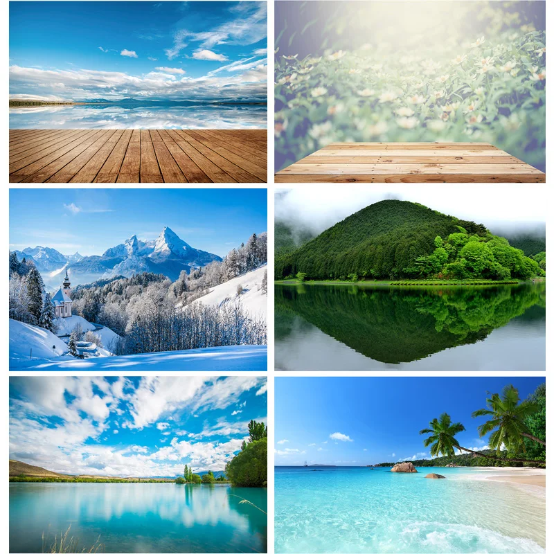 

Natural Scenery Photography Background River Landscape Travel Photo Backdrops Studio Props 21922 ZLDT-03