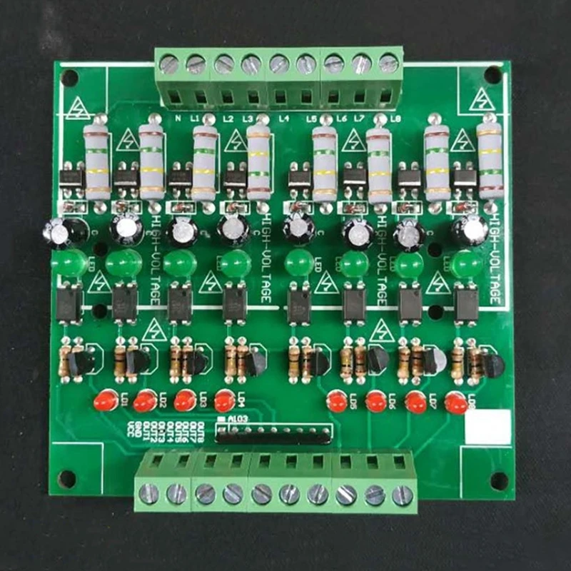 220V 8-kanał izolacja transoptorowa moduł/220V moduł czujnikowy/AC moduł czujnikowy/karty przewodnik ulepszona wersja