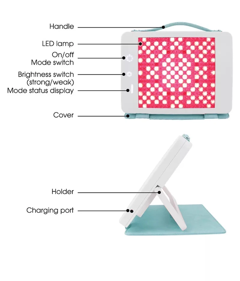 Lámpara de terapia de luz LED infrarroja PDT para uso doméstico, lámpara de terapia de fotones, belleza corporal Facial, SPA, rejuvenecimiento de la